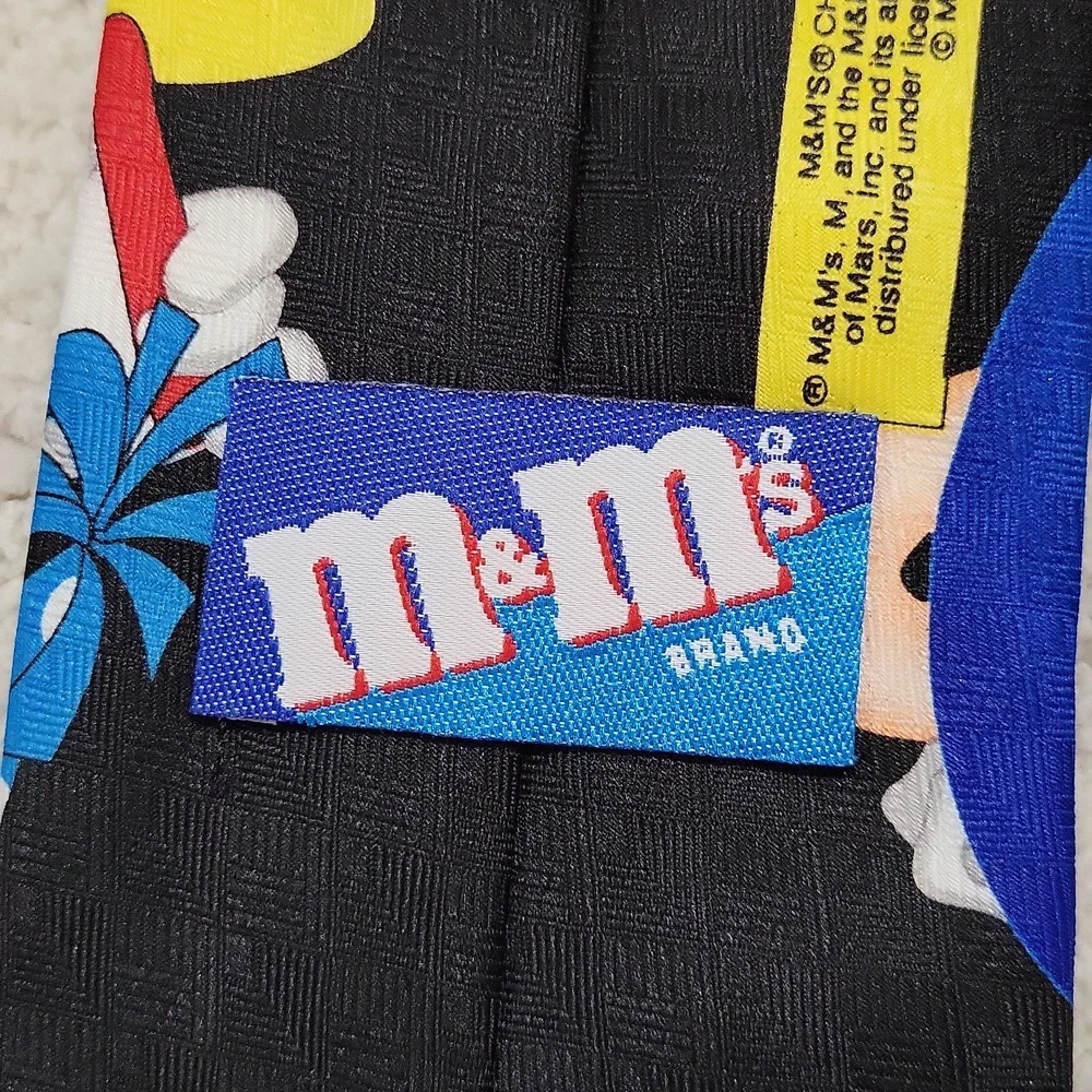 M&M's Happy New Year Millennium 2000 Multicolor Neck Tie